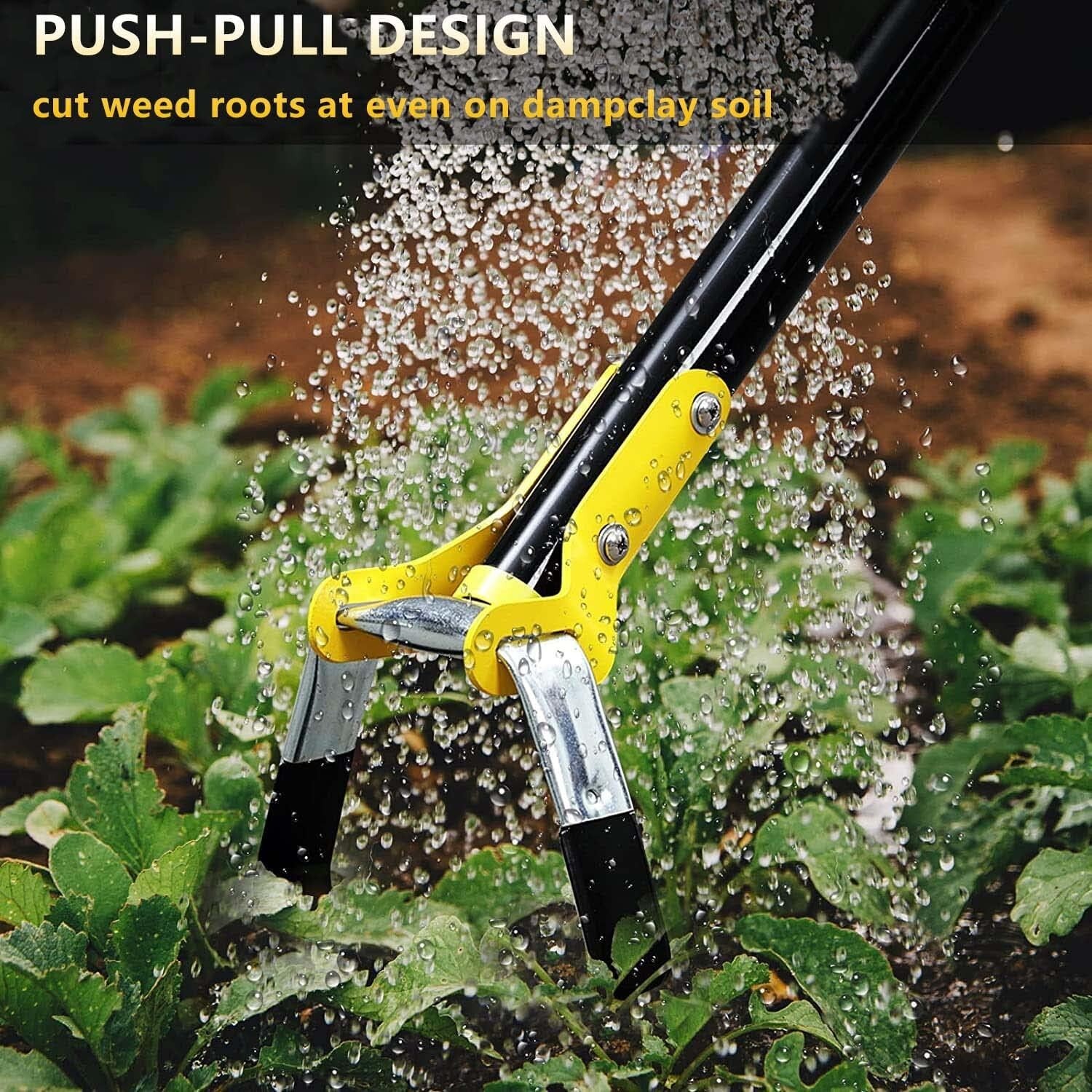 42” Scuffle Garden tool Stirrup Hula Hoe for removing Weed loose soil lawn land