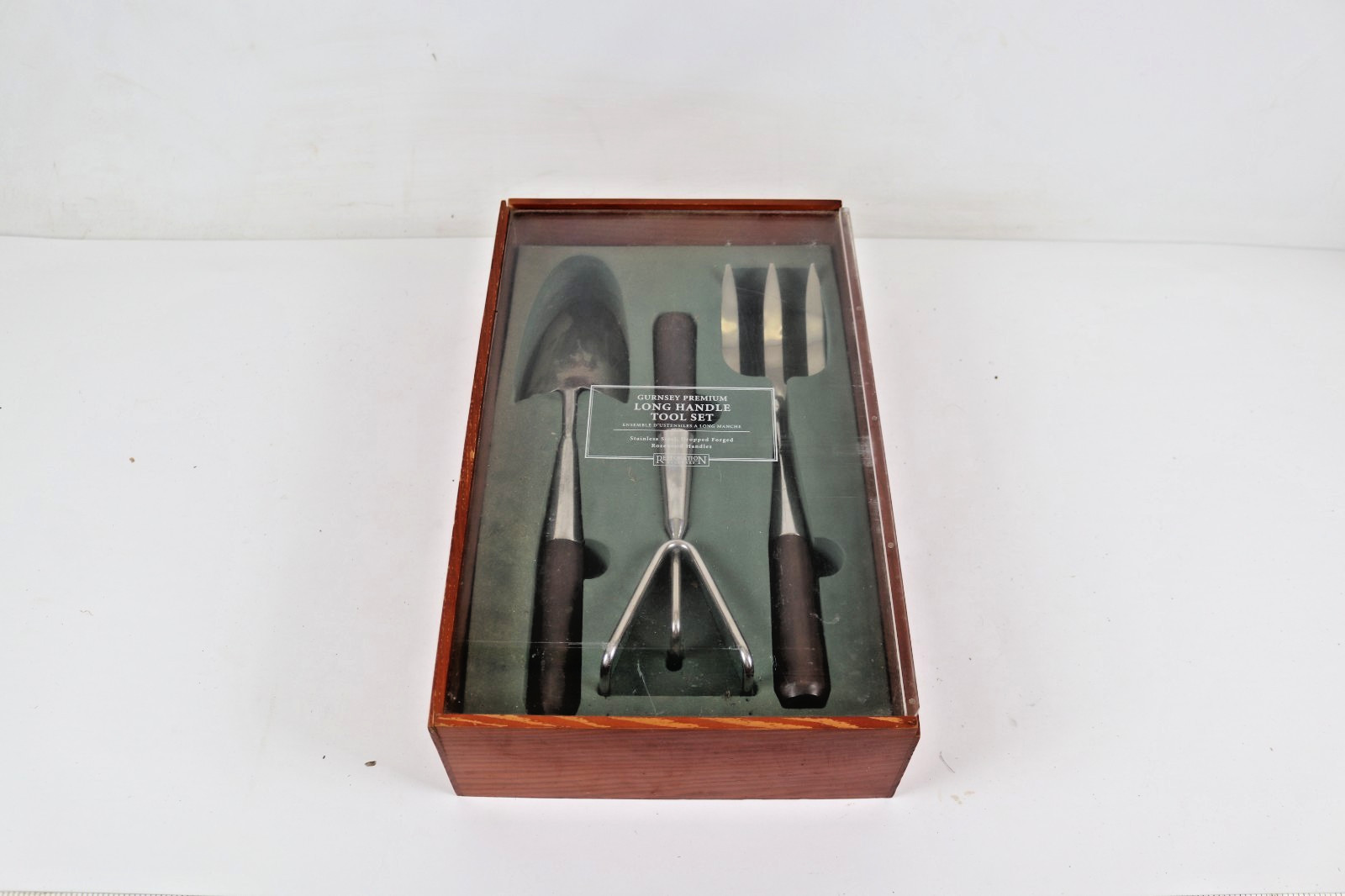 restoration hardware long handle premium gardening toolset