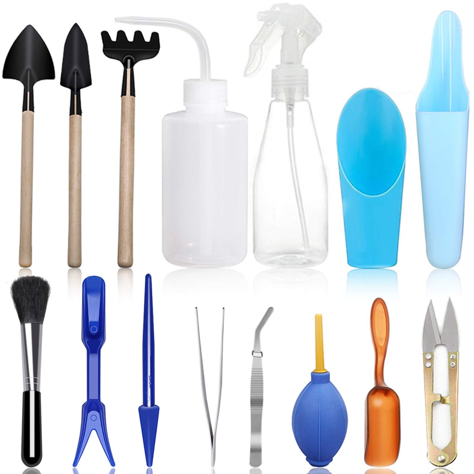 15 Pcs Succulent Plant Tools Set, Mini Garden Planting Watering Tool Kit for …