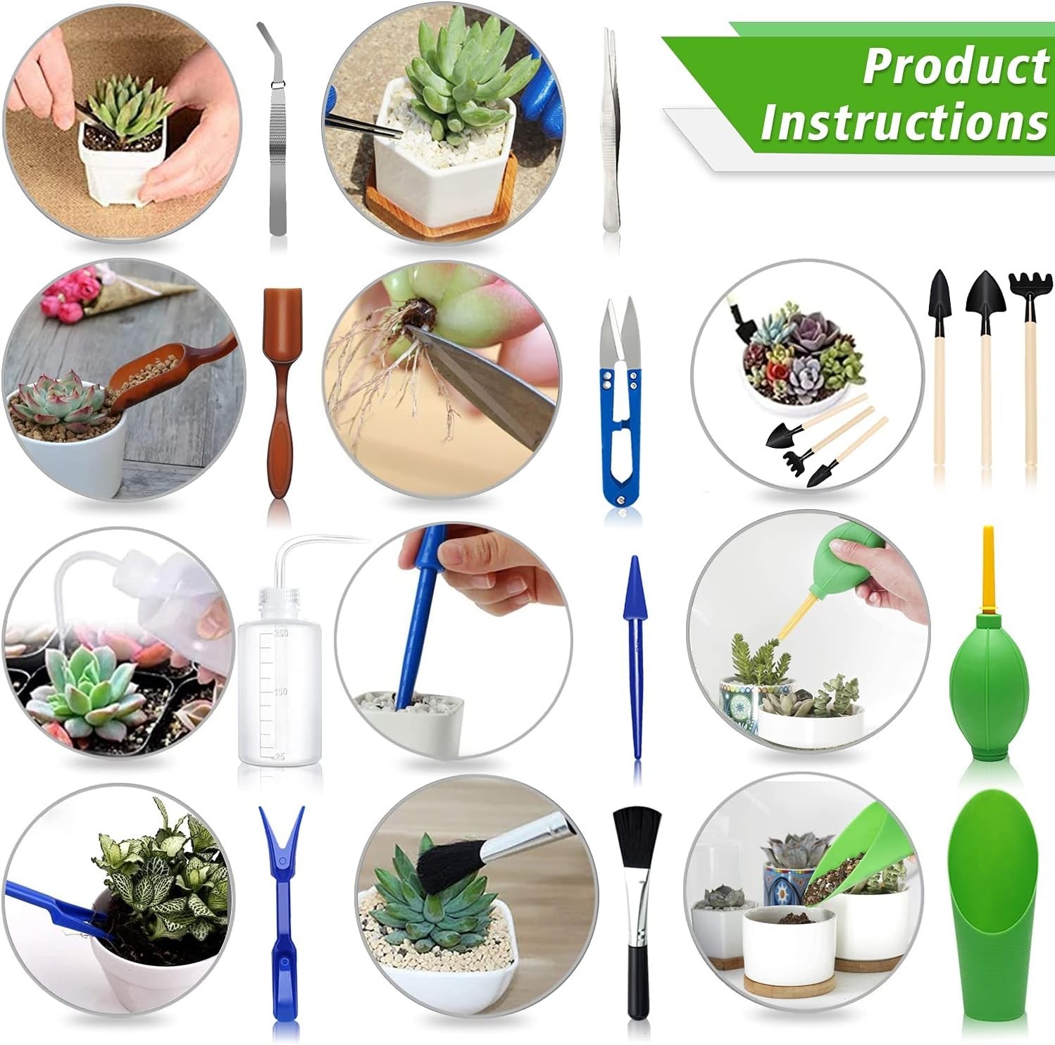 Succulent Tools, Mini Garden Tool Set, Transplanting Tools Set, Succulent Car…