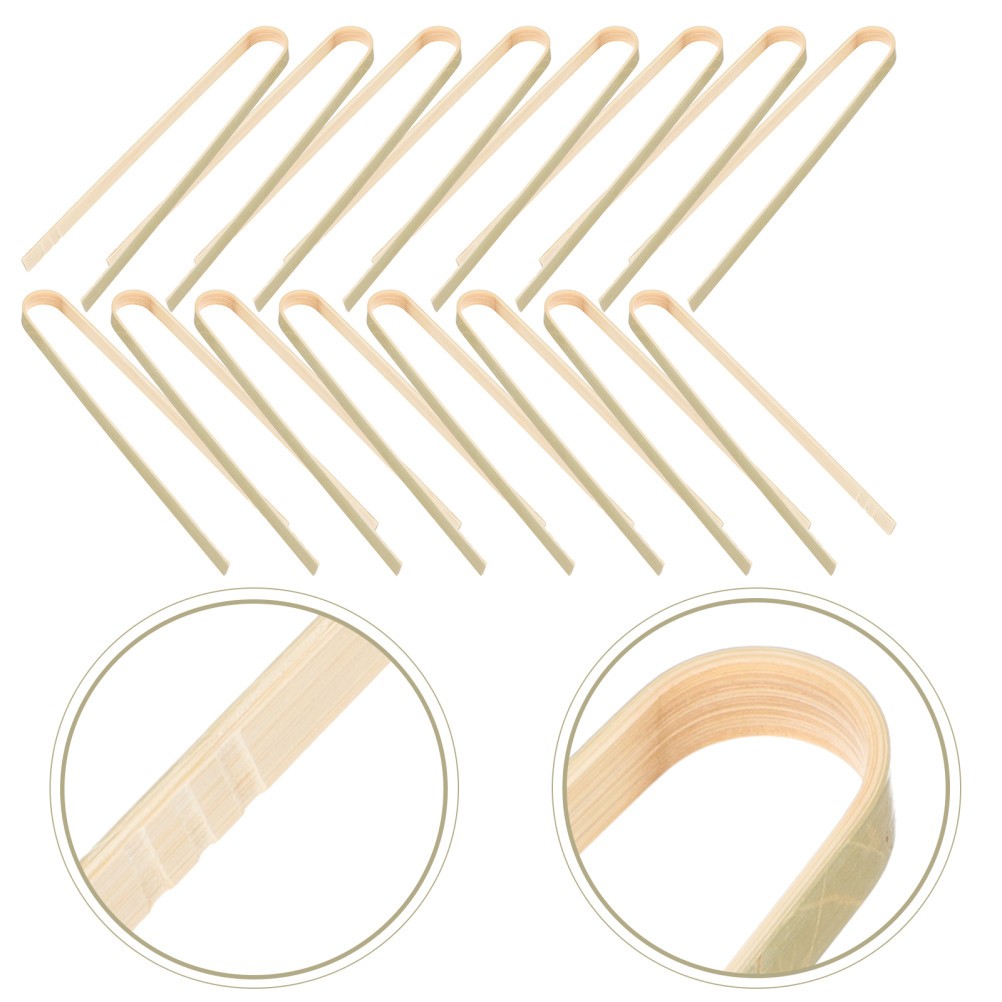 10Pcs Bamboo Succulent Planting Pliers Reusable Garden Supplies in Gold