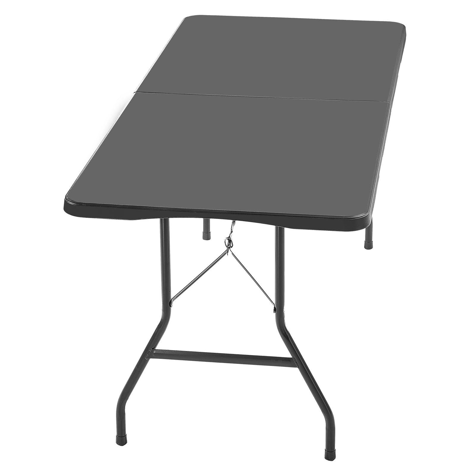 Folding Table,6 Ft Heavy Duty Portable Fold-in-Half Utility Table,Indoor Outdoor