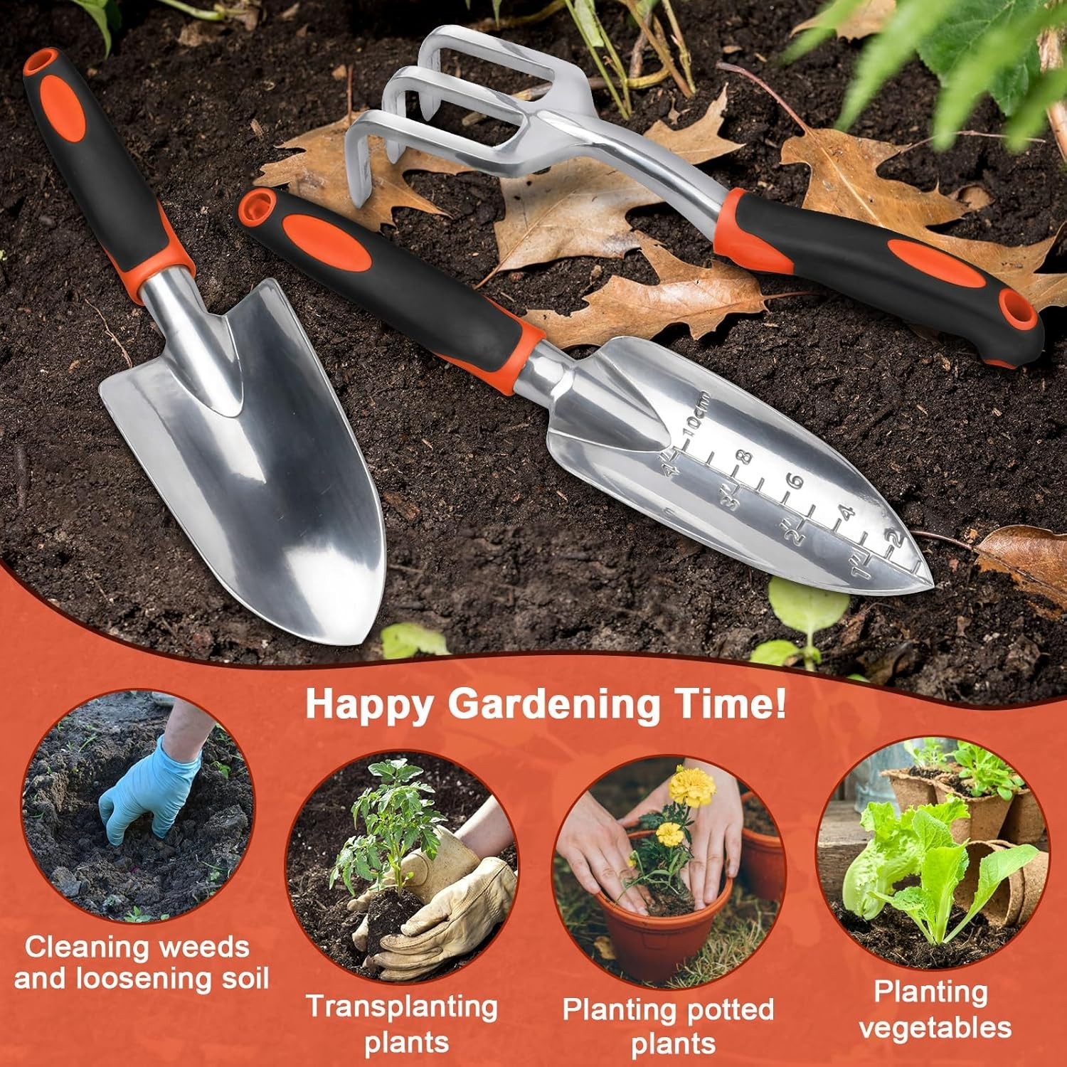 Garden Tool set heavy duty Garden hand Shovel small garden Hand Trowel tools lot