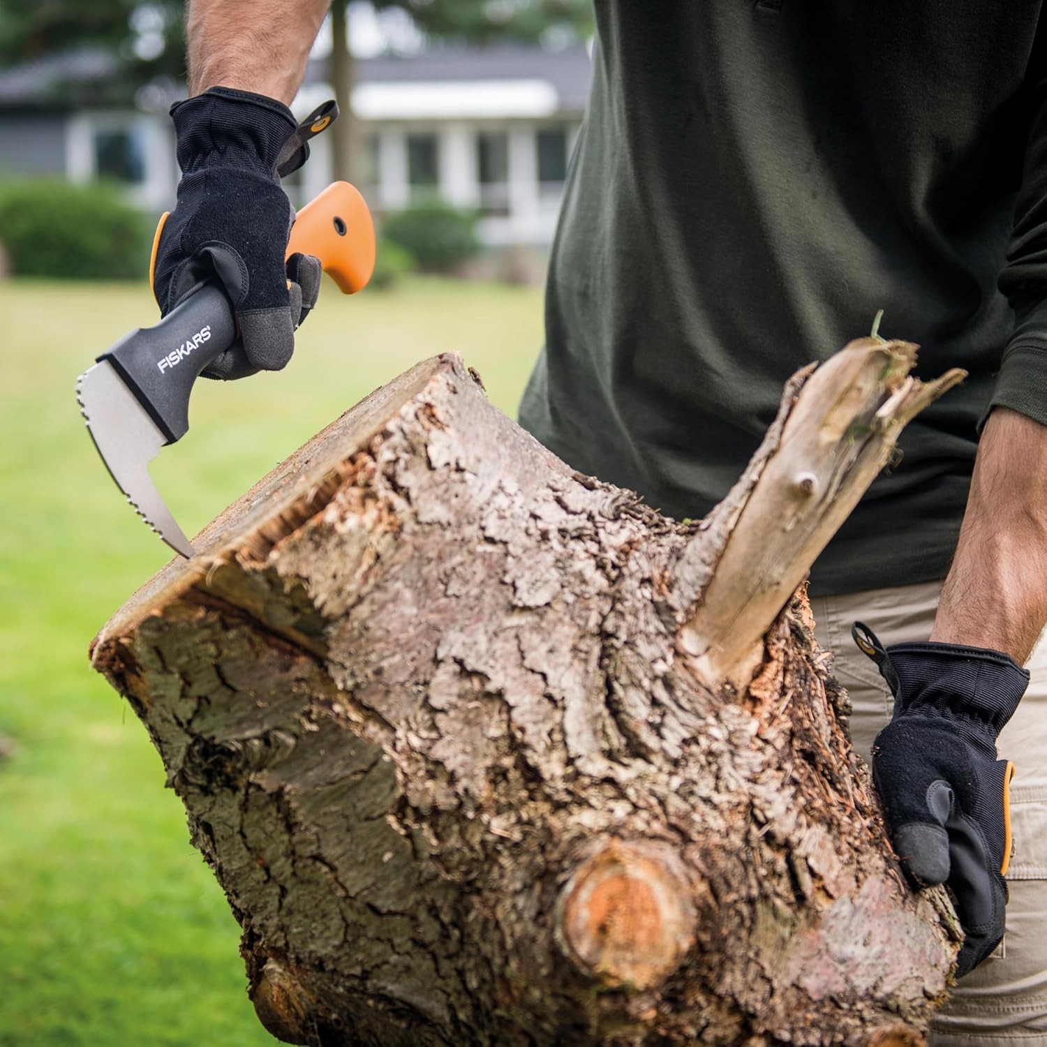 12″ Hookaroon Non-Slip Grip Handle W/ Pointed Angled Blade Landscaping Tool