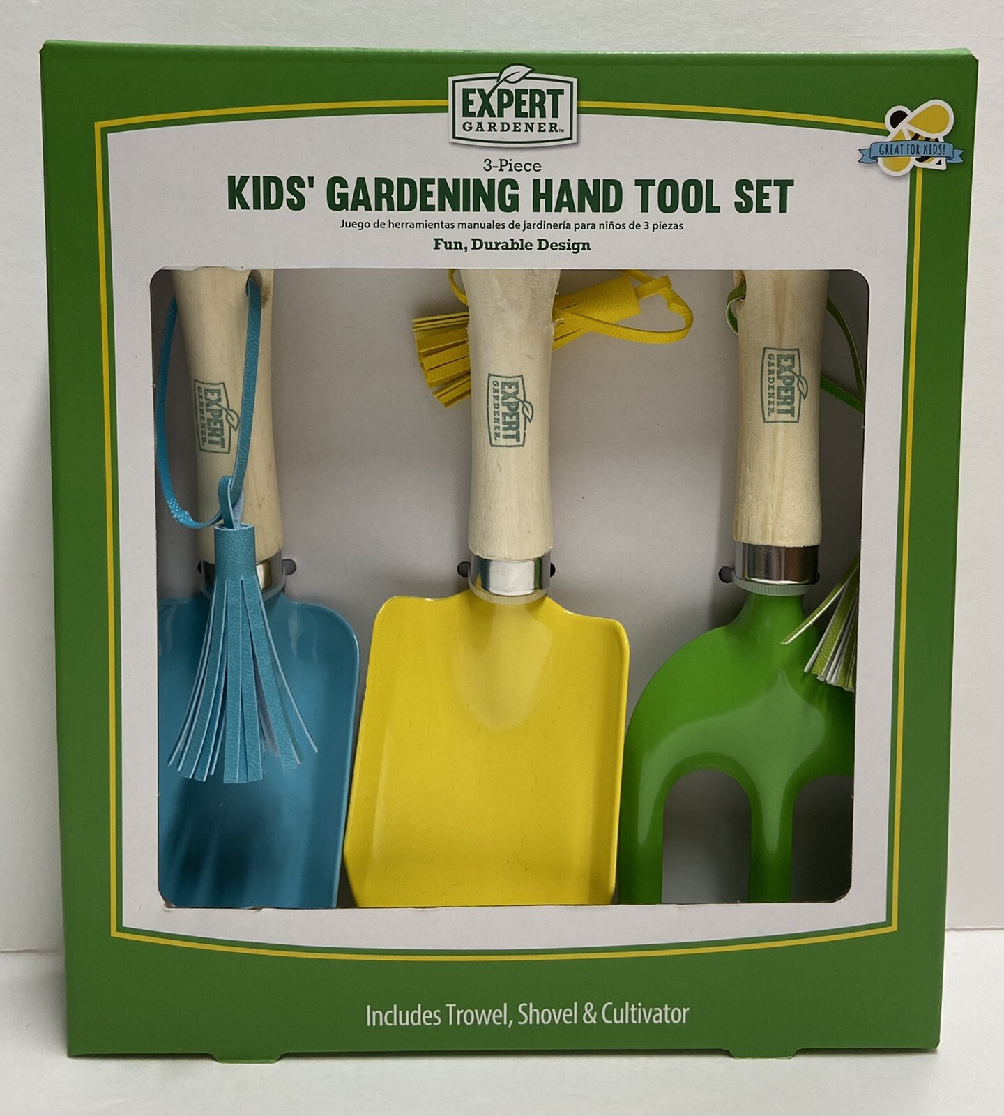 Kids Gardening 3pc Tool Set Trowel, Shovel & Cultivator Kids Hand Tools Durable