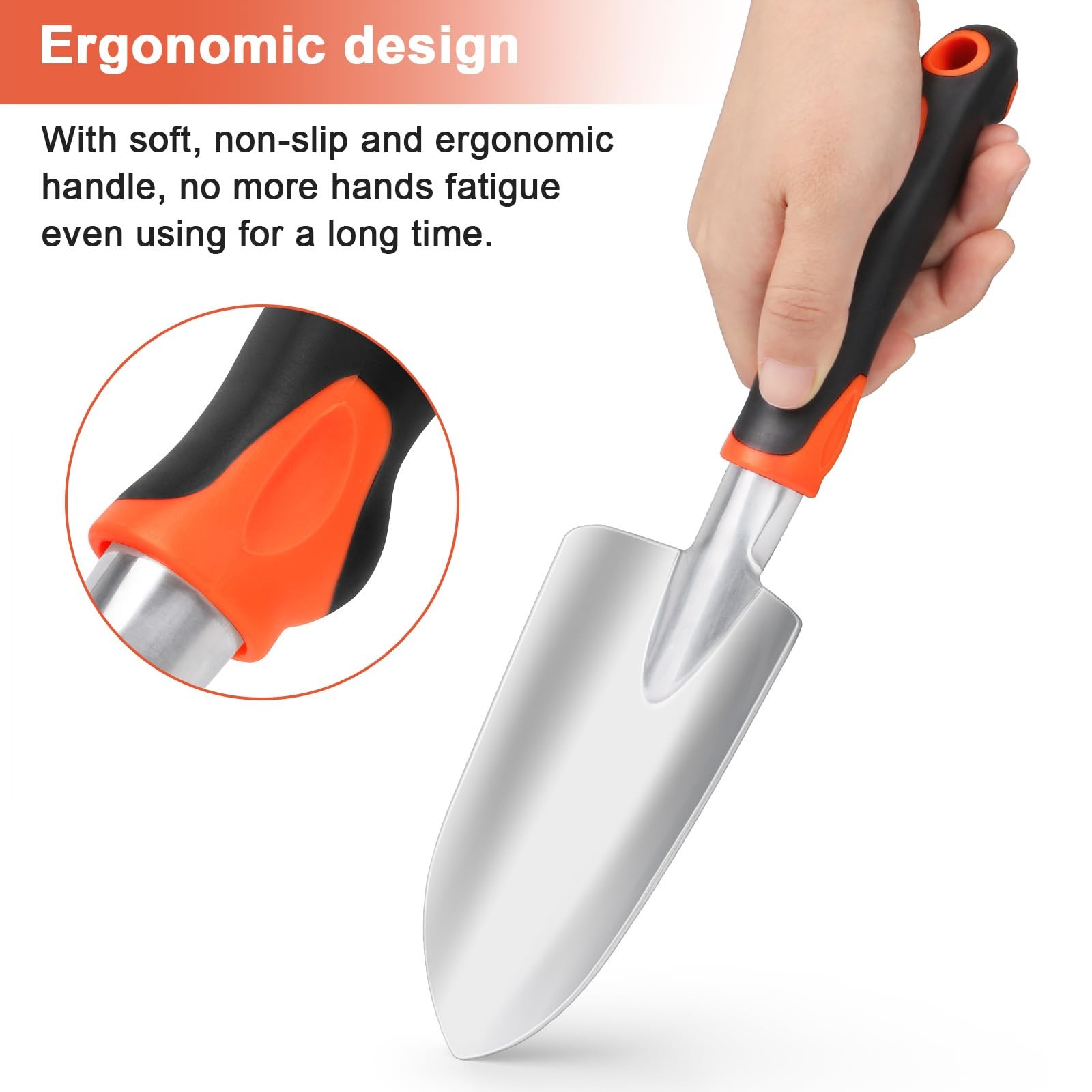 Garden Shovel Garden Hand Trowel Heavy Duty Hand Shovel with Ergonomic Handle