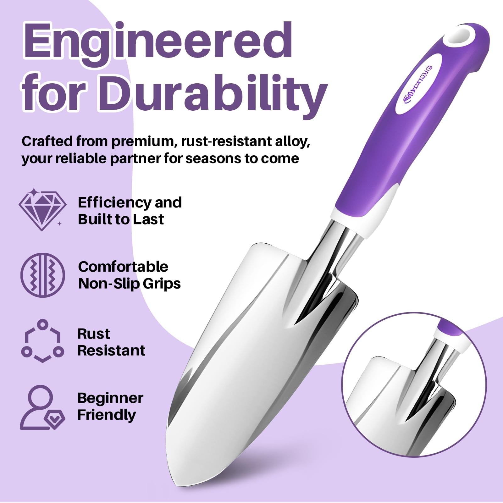 Garden Tool Set, 10 Pcs Heavy Duty Gardening Tool Kit Women Garden Gift Set A…