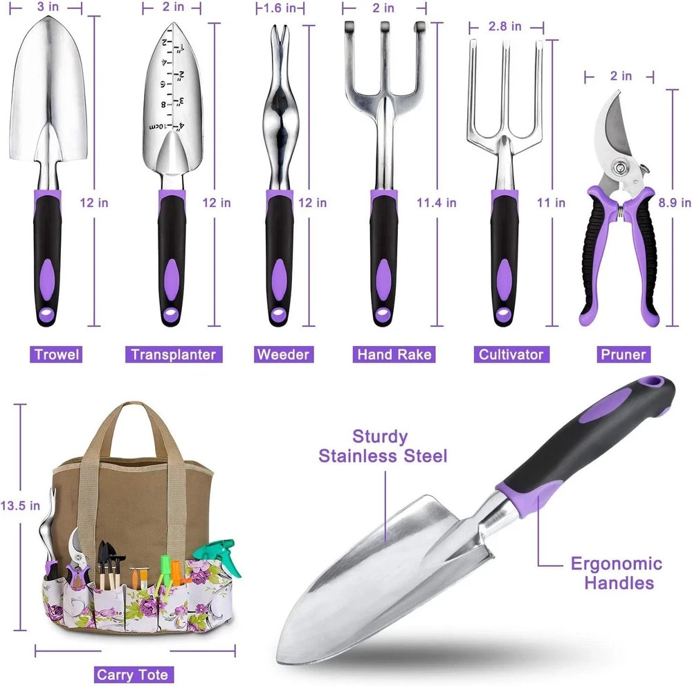 Garden Tools Set 83 Piece, Succulent Tools Set Included, Heavy Duty Aluminum …