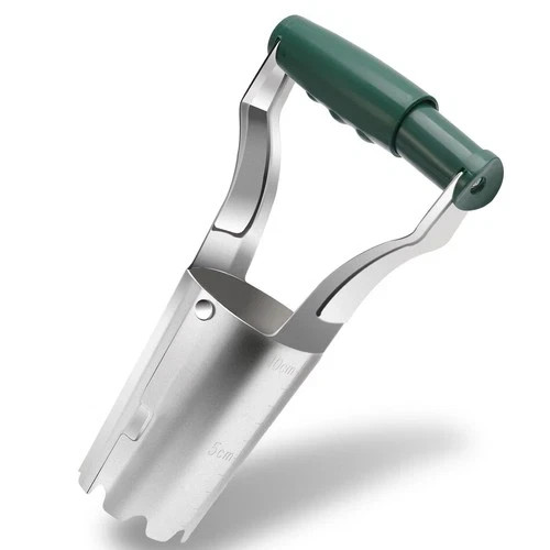 Bulb Planter Tool with Automatic Soil Release Heavy Duty Garden Transplanting To