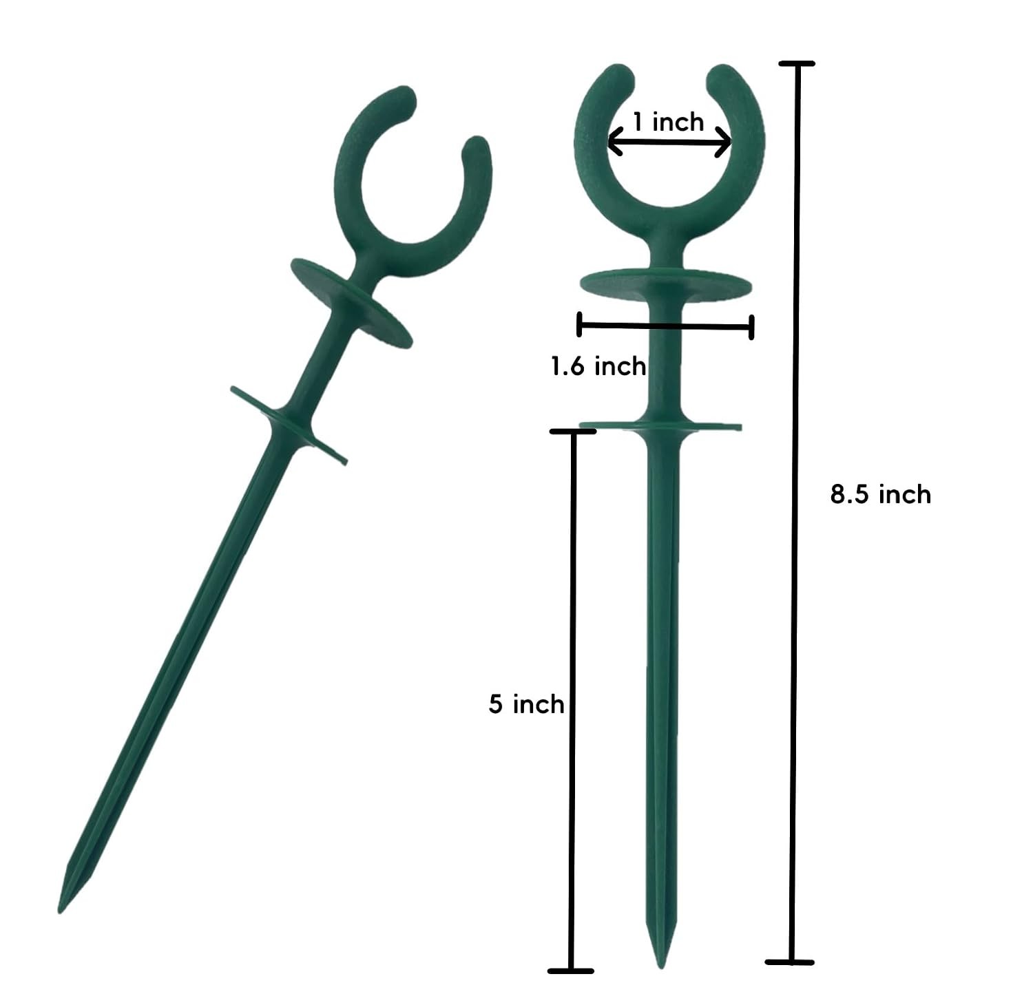 10 Pcs Green Garden Hose Guide Stakes | High Toughness Plastic, Nails Tools, For