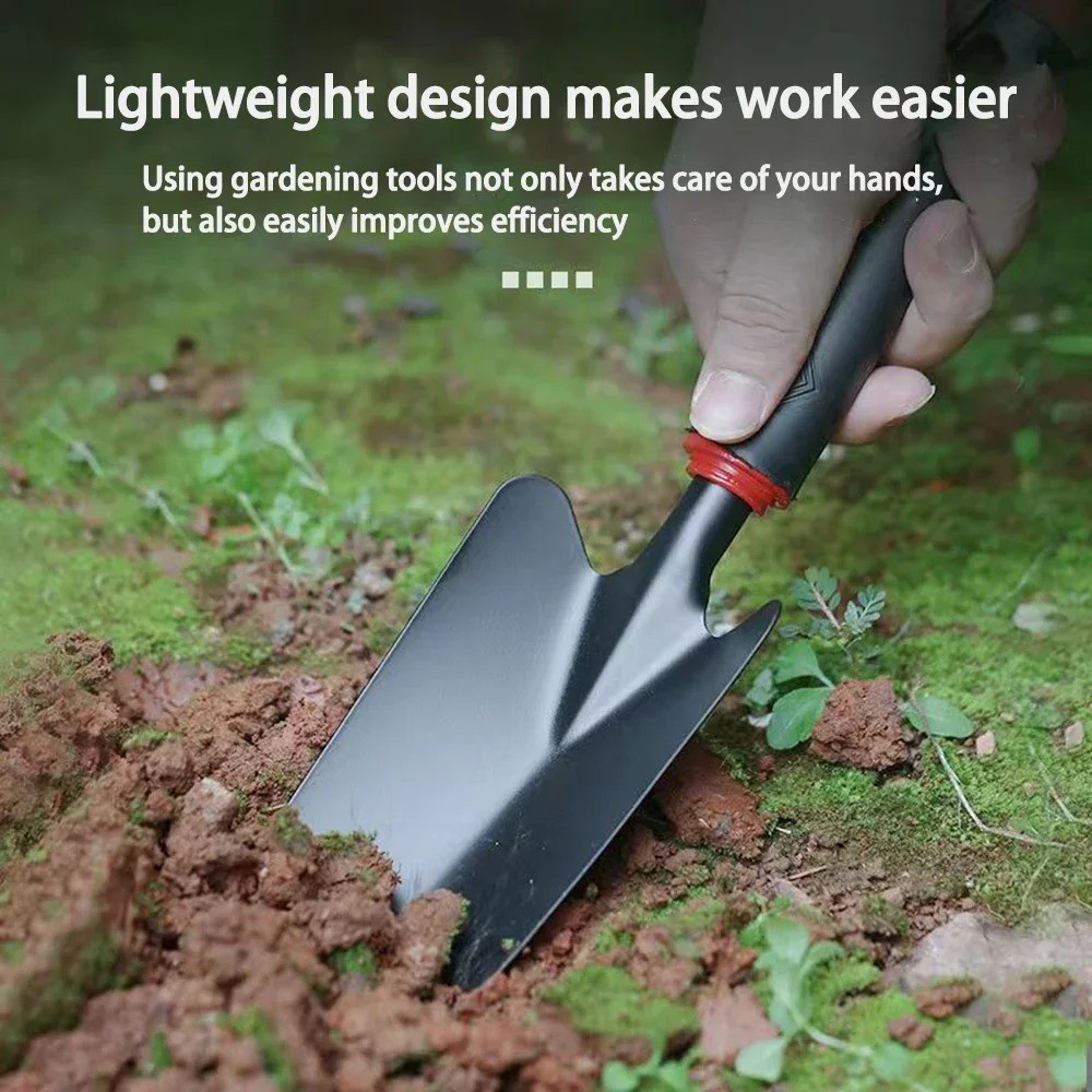 Garden Hand Tool Set 4pcs Trowel Rake Hoe Shovel Heavy Duty Gardening Kit