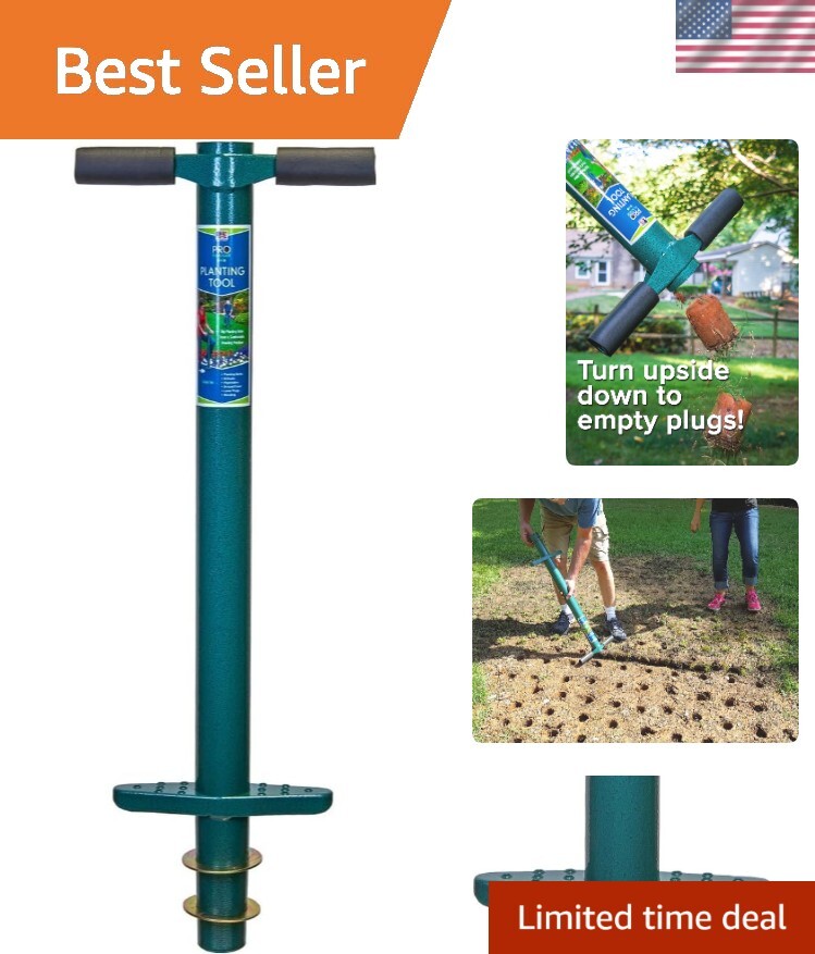 5-in-1 Lawn and Garden Tool, Bulb Planter, Weeder or Weeding Tool, Sod Plugge…