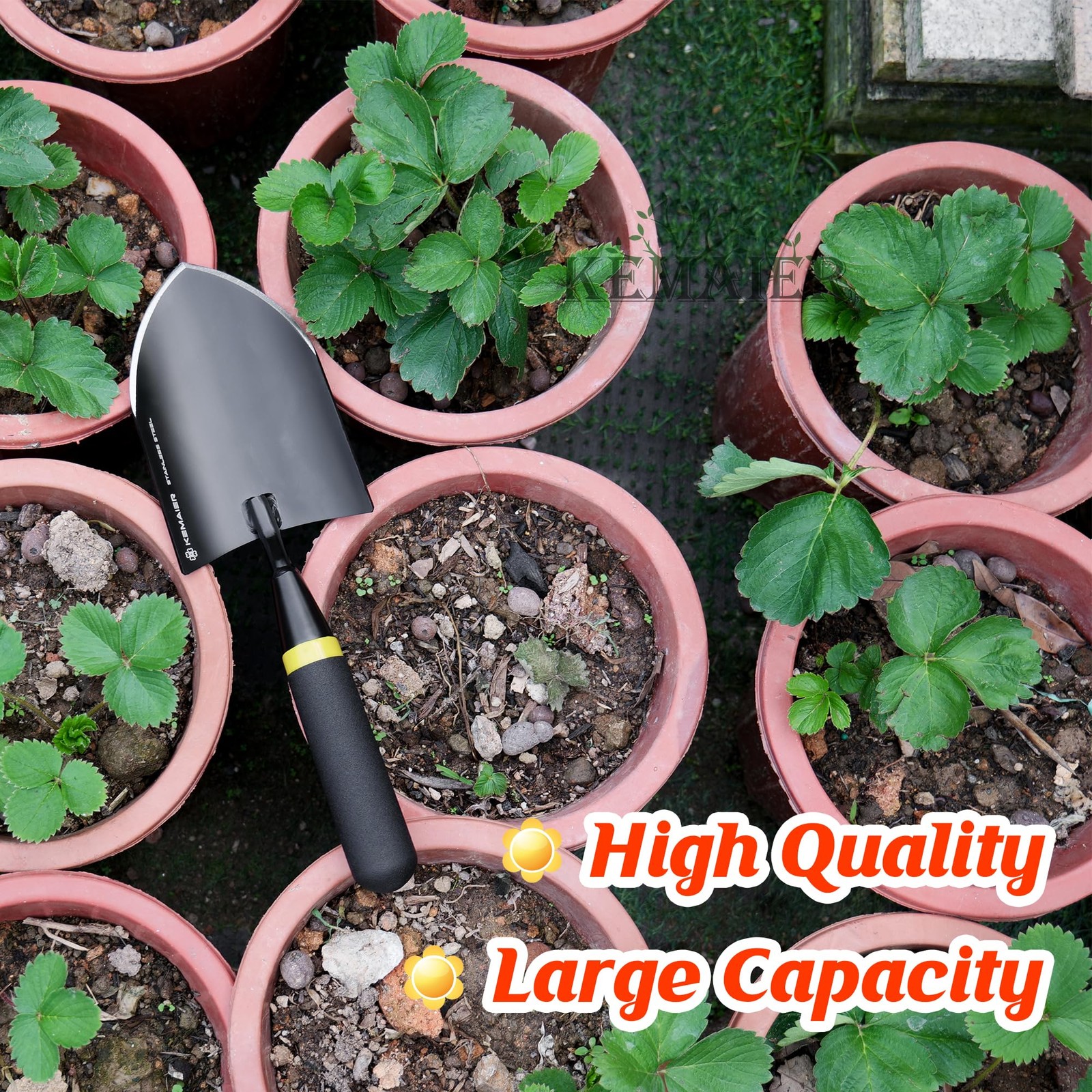 Heavy Duty Stainless Steel Garden Trowel and Shovel, Easy Digging and Weeding…