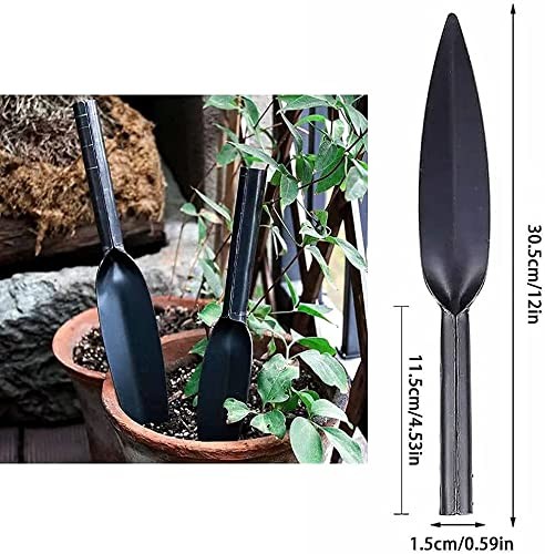 Willow Leaf-Shaped Garden Trowel Tool 12-inch Hand Shovel High-Carbon Steel M…