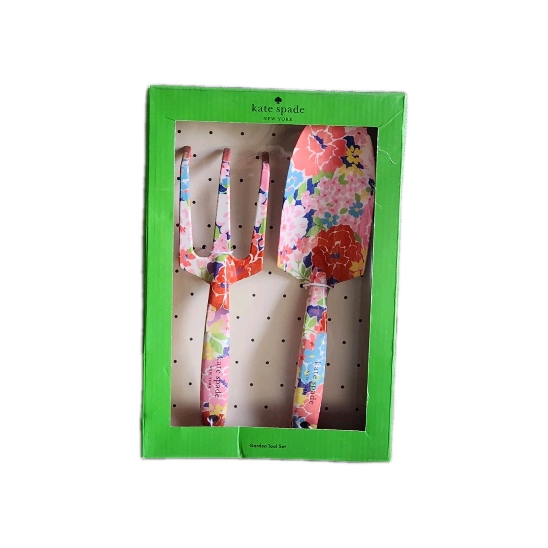 NIB! Kate Spade New York Colorful Sunset Blooms Trident & Trowel Garden Set