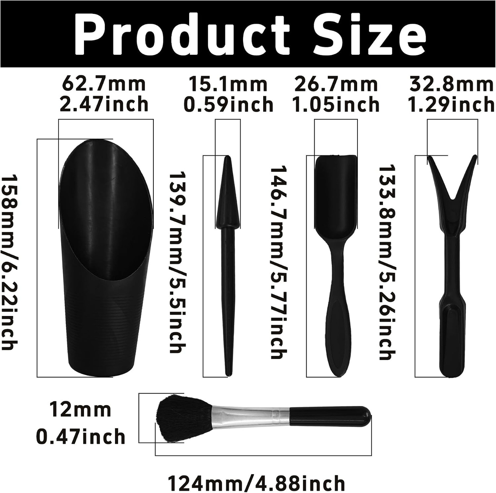 Mini Succulent Garden Tools Set Plastic 5Pcs Indoor Plant Transplanting Digging