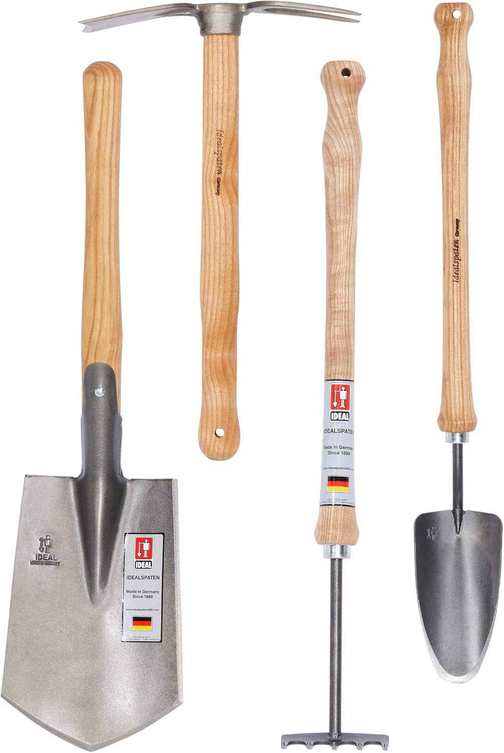 Small Garden Tool Set Collection – 4 Piece Set – Panzer Field Shovel, Heidelberg