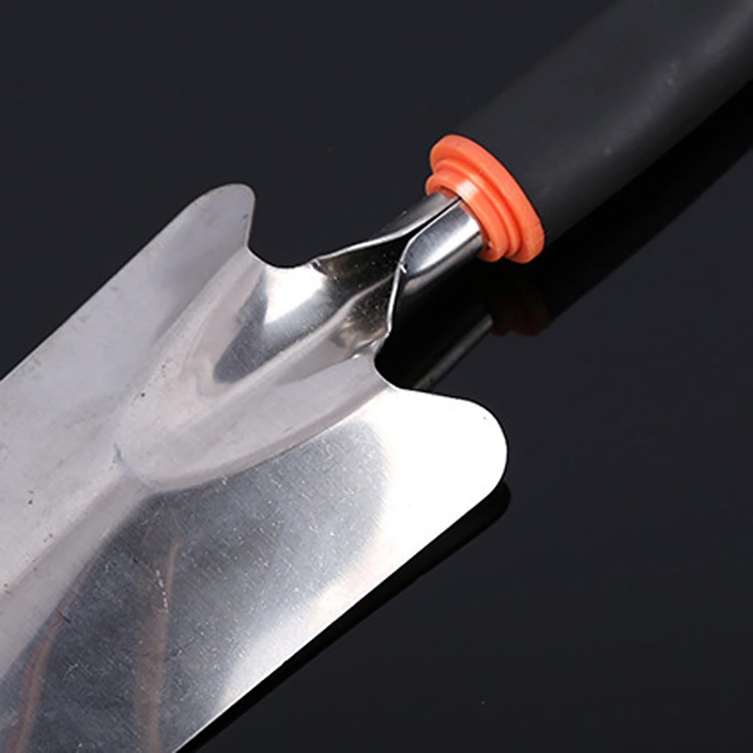 Garden Tool Shovel Digging Trowel Stainless Steel Spade Anti Slip Rubber Handle