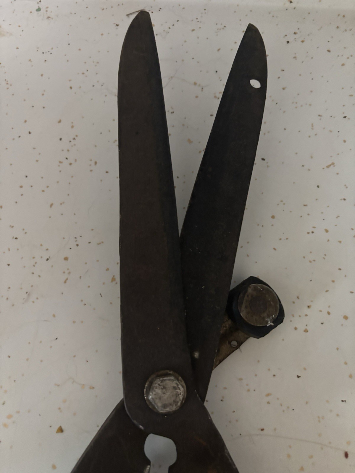 Two pair Vintage glass clippers one with and one on branded