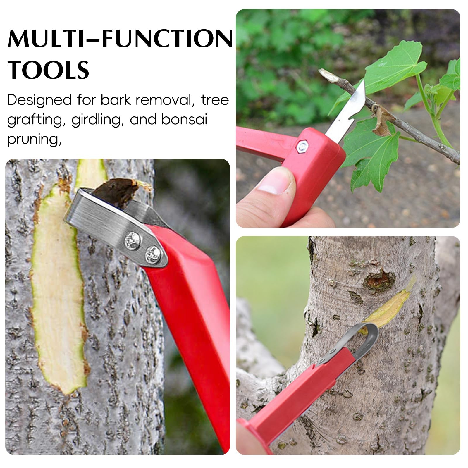 2 Pcs Bark Removal Tool Bark Peeler – Bark Scraping Tool for Patio Lawn Yard …
