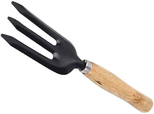 Gardening Tool Set: Mini Wood Handle Cultivator, Gardening Trowel, Garden Fork