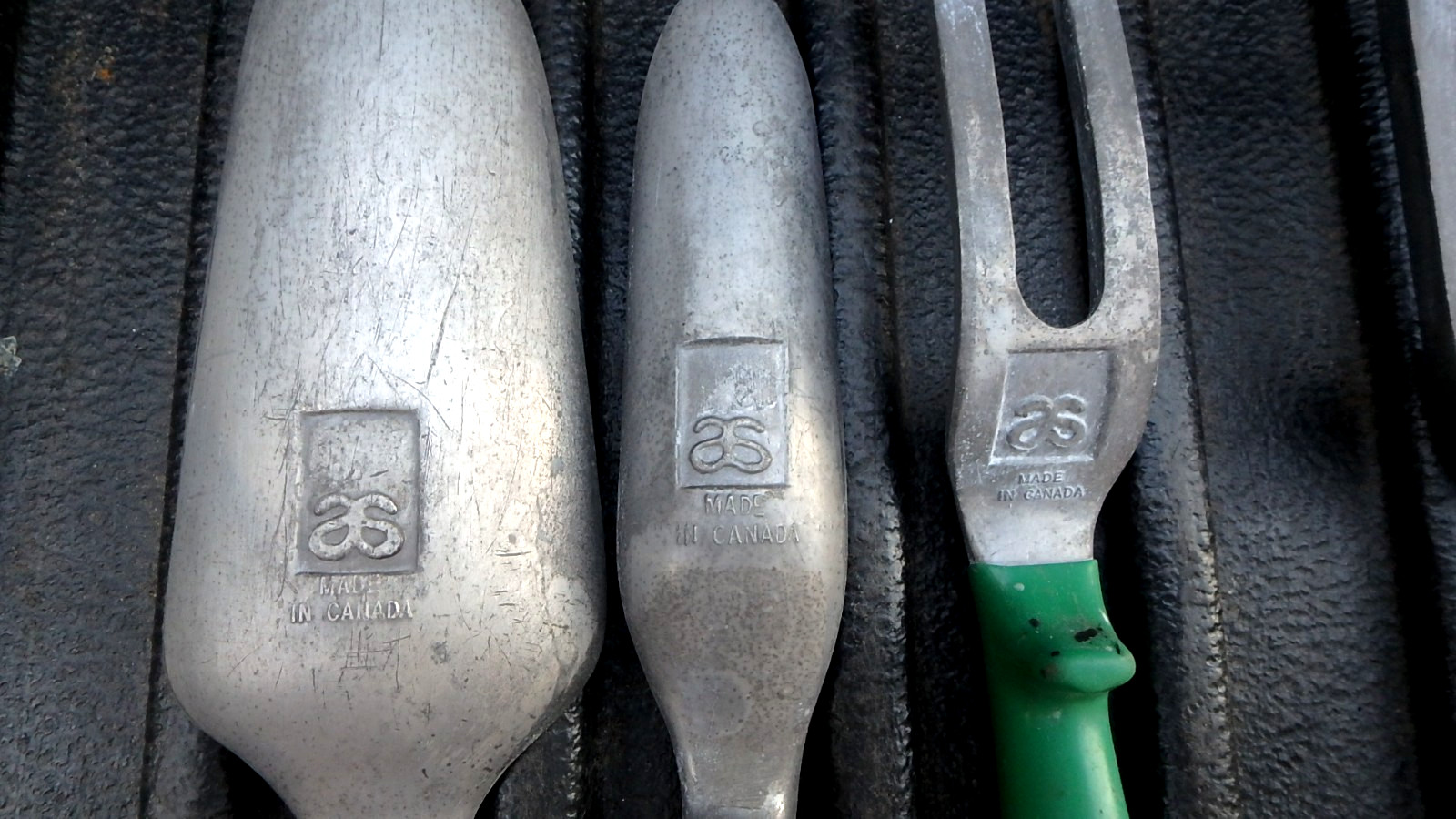 Lot of 5 – Vintage (AS) Allen Simpson Garden Tools, Made in Canada, Good Cond.