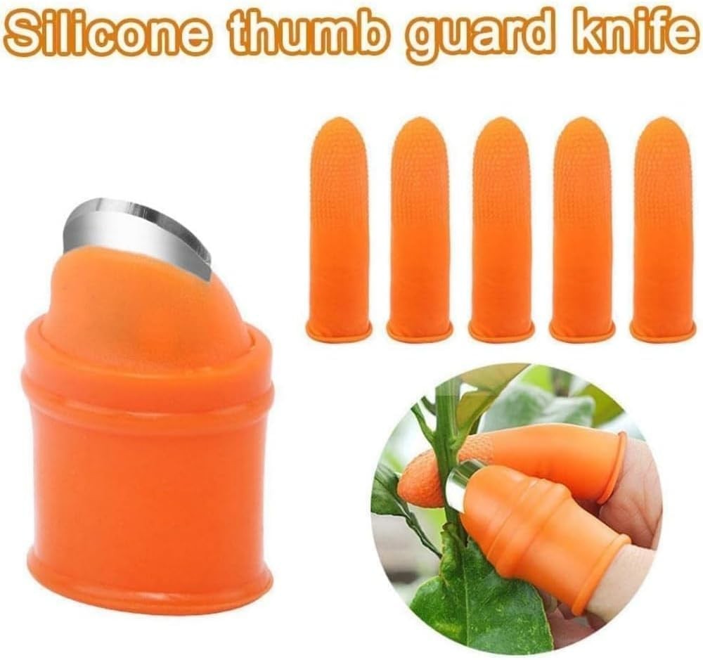 Fruit and Vegetable Picking Tool Set, Silicone Thumb Cutter, Separator Finger…