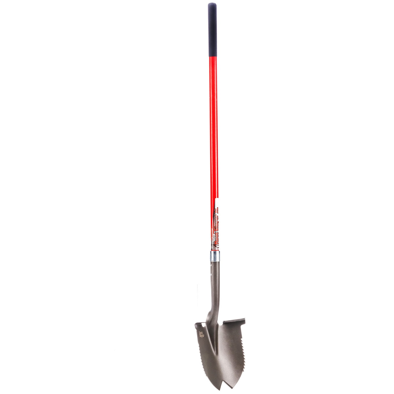 Root Slayer 23211 XL Round Point Digging Shovel for Gardening, Soil Removal, …