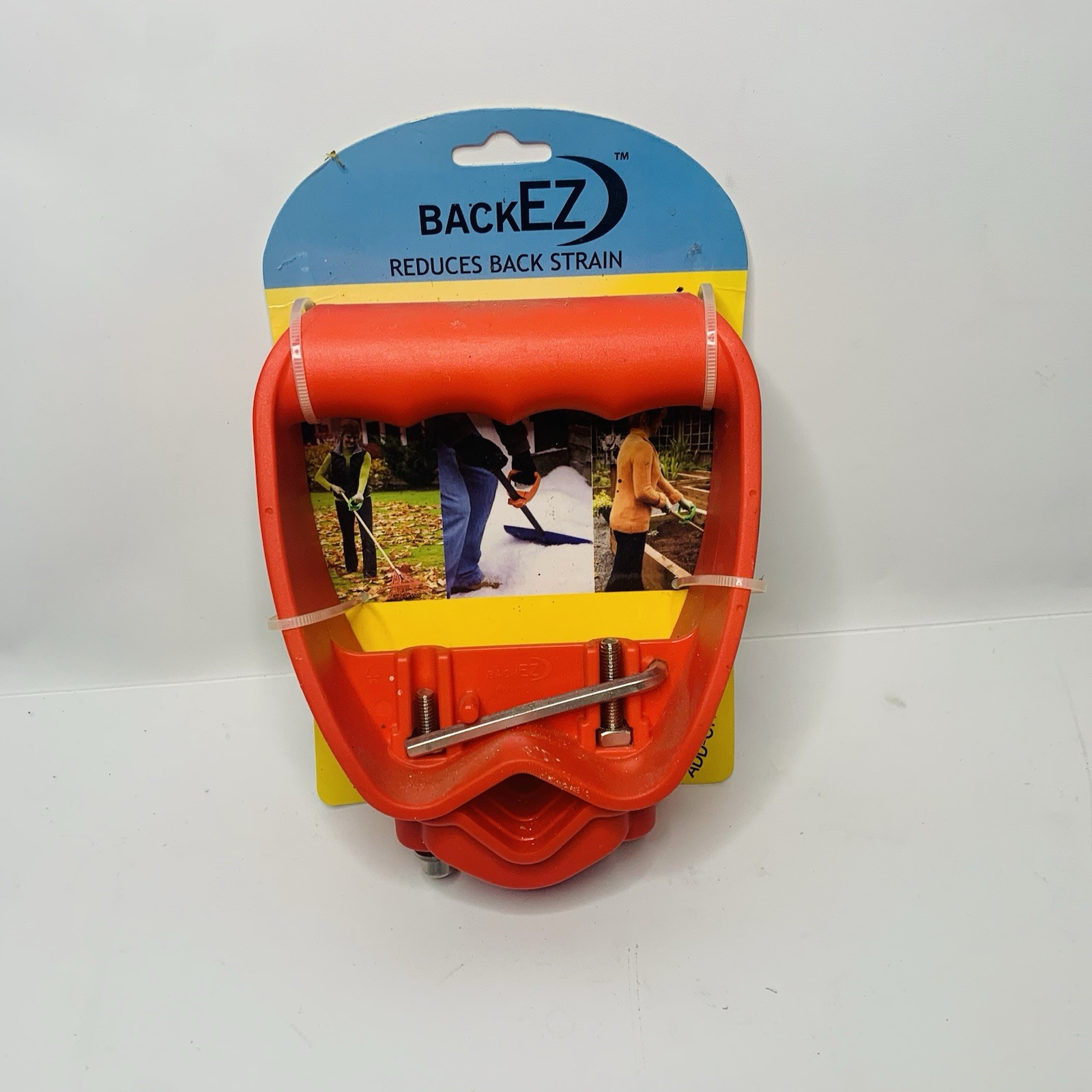 BackEZ Back-Saving Tool Handle Attachment Labor-Saving Ergonomic (Red)