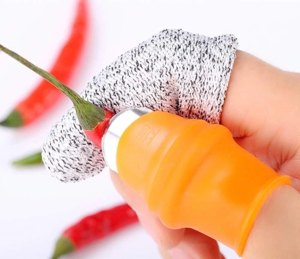 Garden Silicone Thumb & Finger Knives Set for Effortless Harvesting