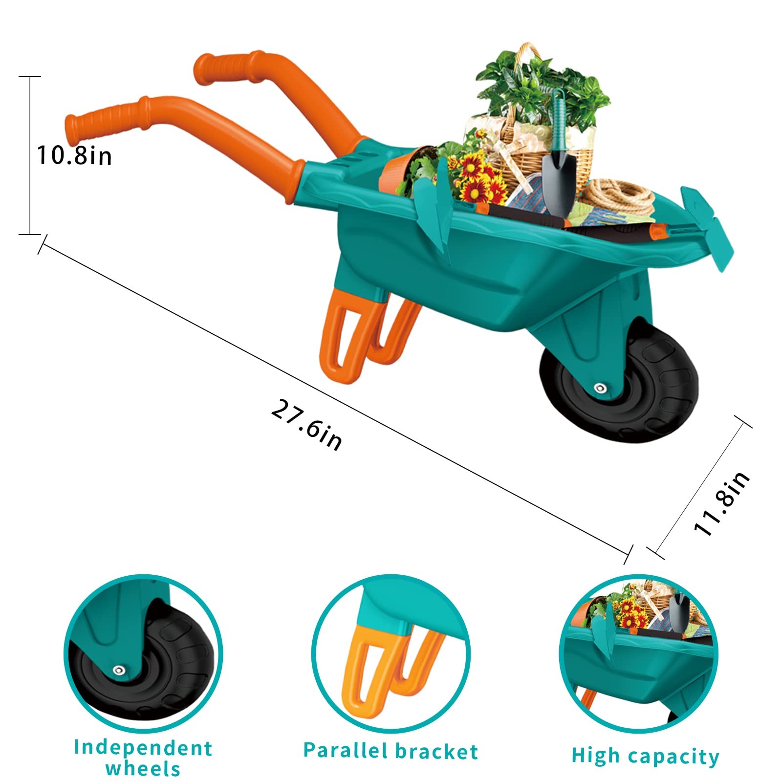 16Pcs Gardening Tools Outdoor Toys Set Backyard Play with 93 PCS DIY Flower G…