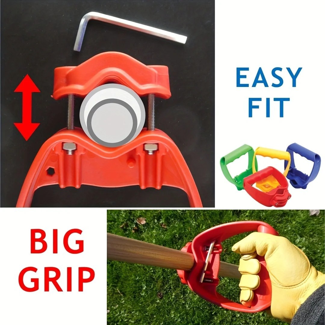 Back-Saving Tool Handle Labor-Saving Ergonomic Shovel or Rake Handle Attachment