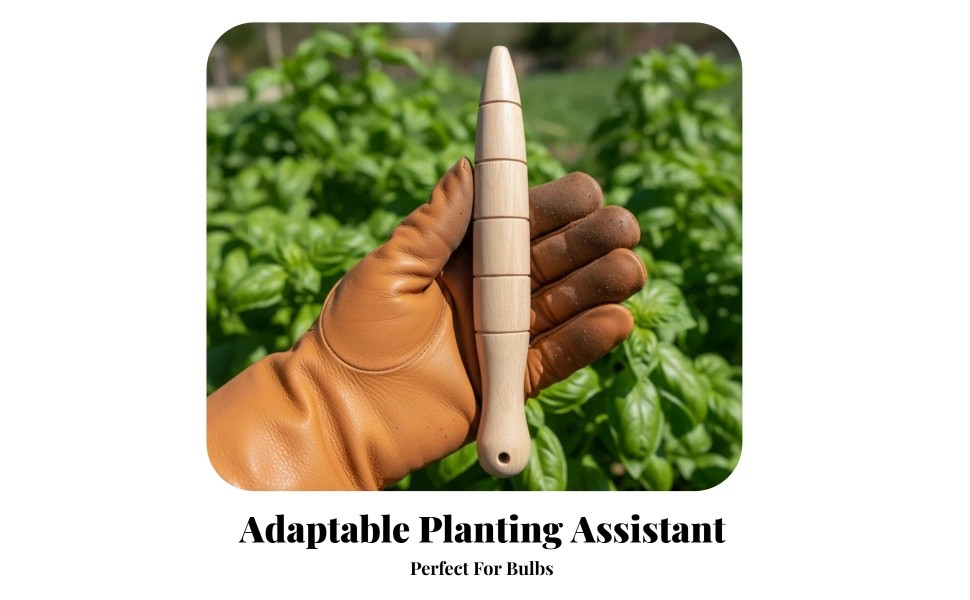 Garden Dibber Bulb Planting Tool 15cm Tapered Gauge Gardening Supplies Handheld