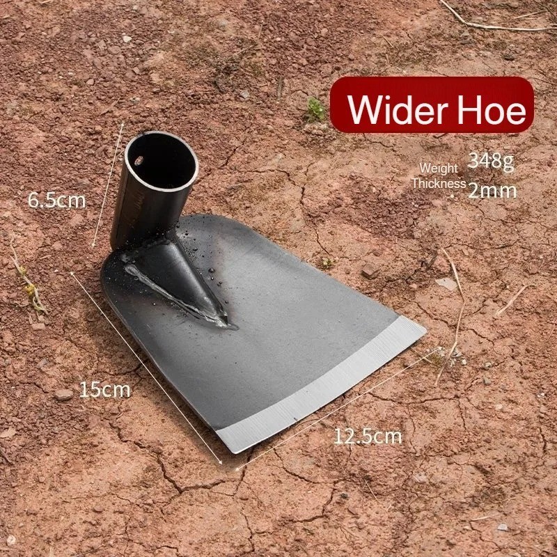 Forged Steel Garden Hoe Heavy-Duty Weeding Digging Tool for Farming & Plantiing