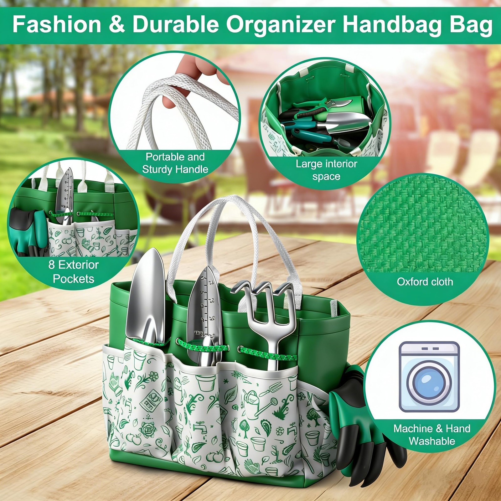 Garden Tool Set, 12-Piece Complete Stainless Steel Gardening Essentials, Heav…