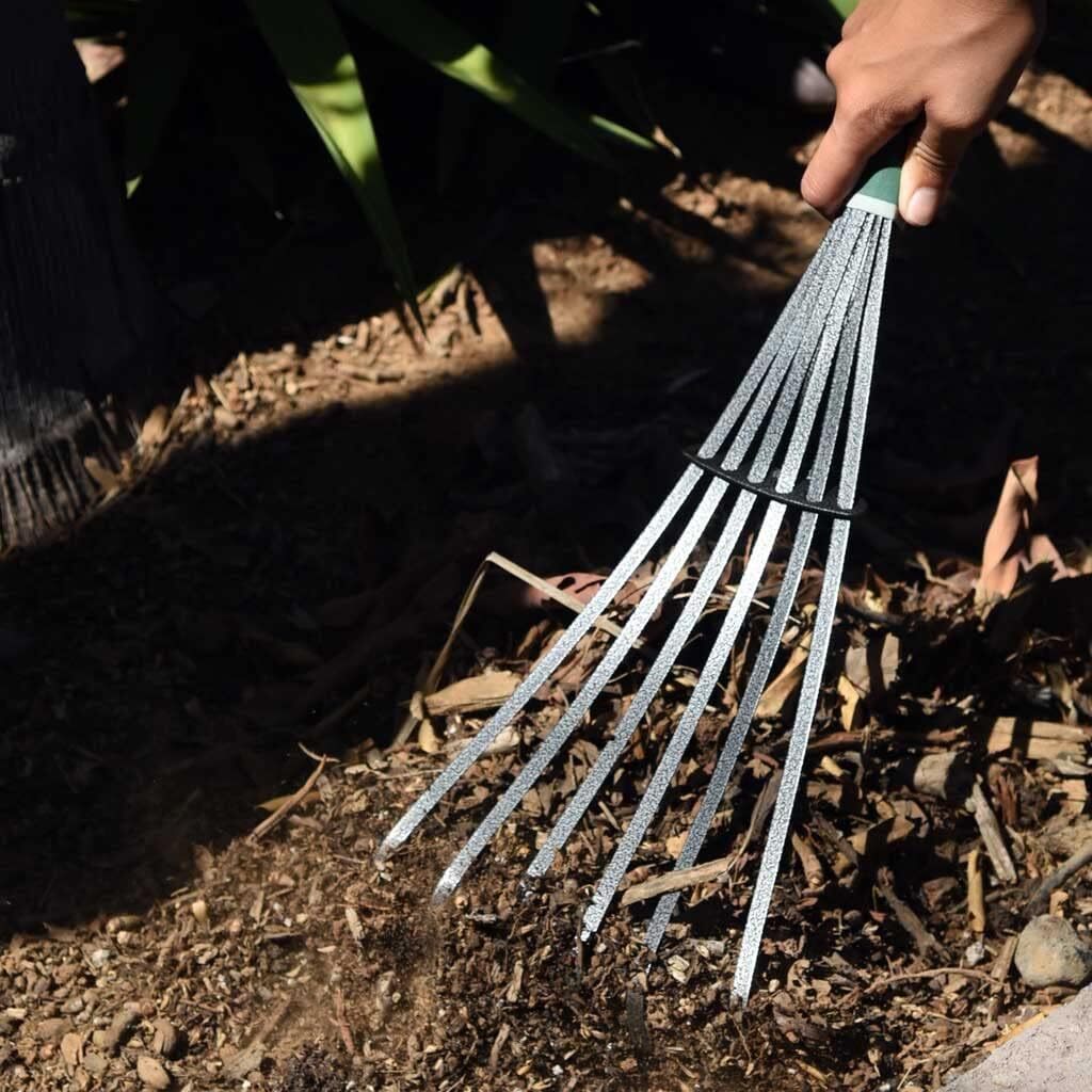 Yard Butler Steel Garden Hand Tool – Pick Axe, Hand Cultivator, Hand Rake & Hoe