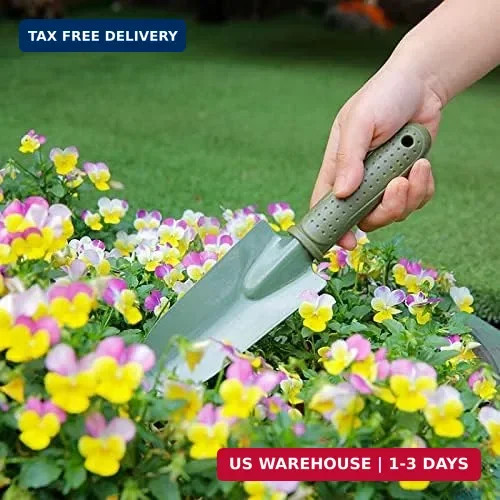 Garden Tool Shovel for Digging Gardening Trowel for Lawn Planting Alloy Spade Pl
