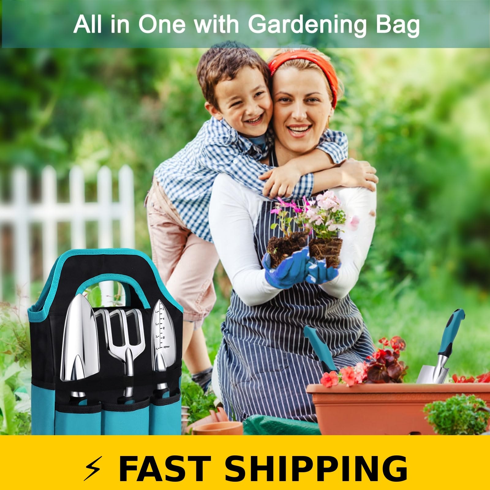 Kynup Gardening Tools Set with Hand Shovel, Trowel, Rust Resistant