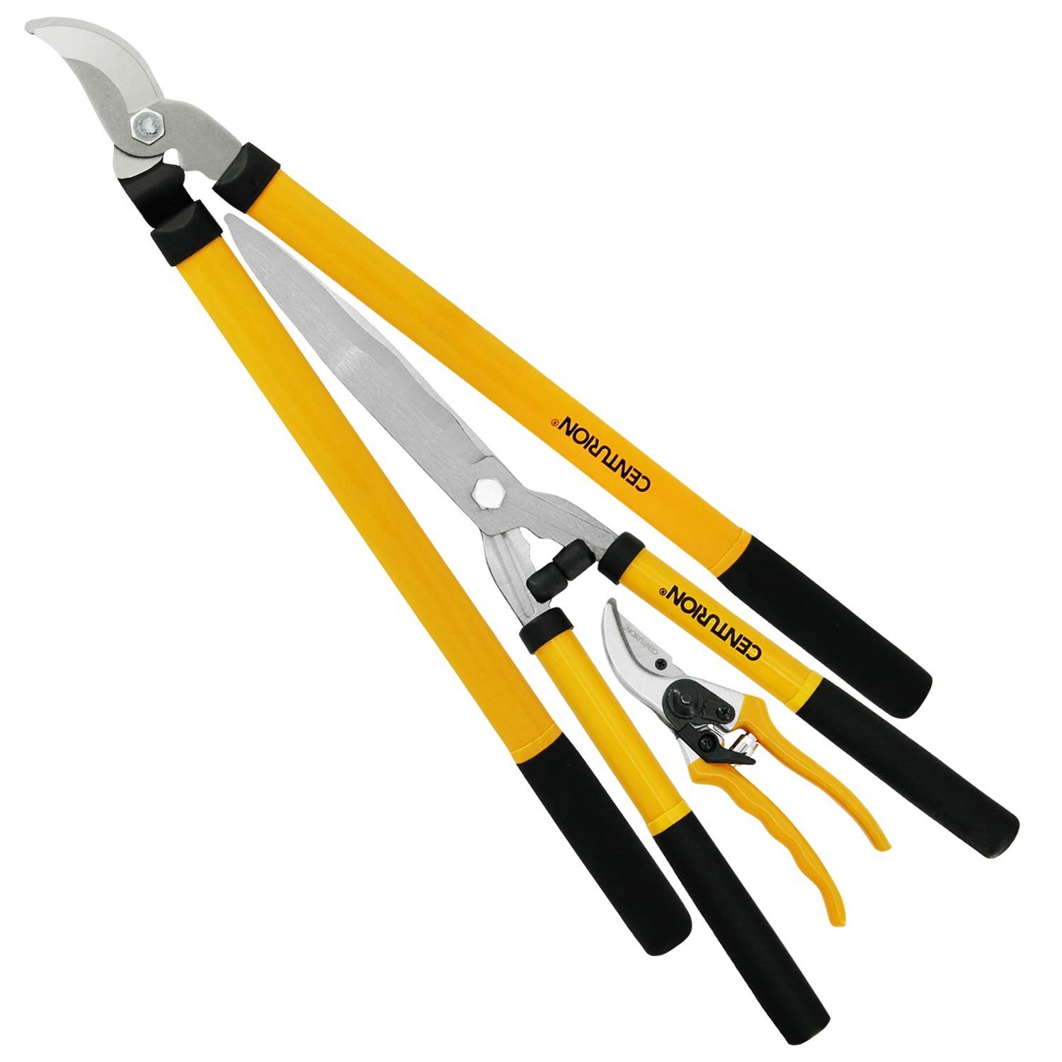 Centurion 1222 3-Piece Lopper, Hedge Shear & Pruner Combo Set, Heavy Duty Tre…