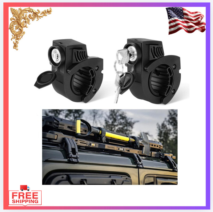 New Shovel Holder Mount Kit – Rubber Grip, Lock, Quick-Release, Heavy-Duty