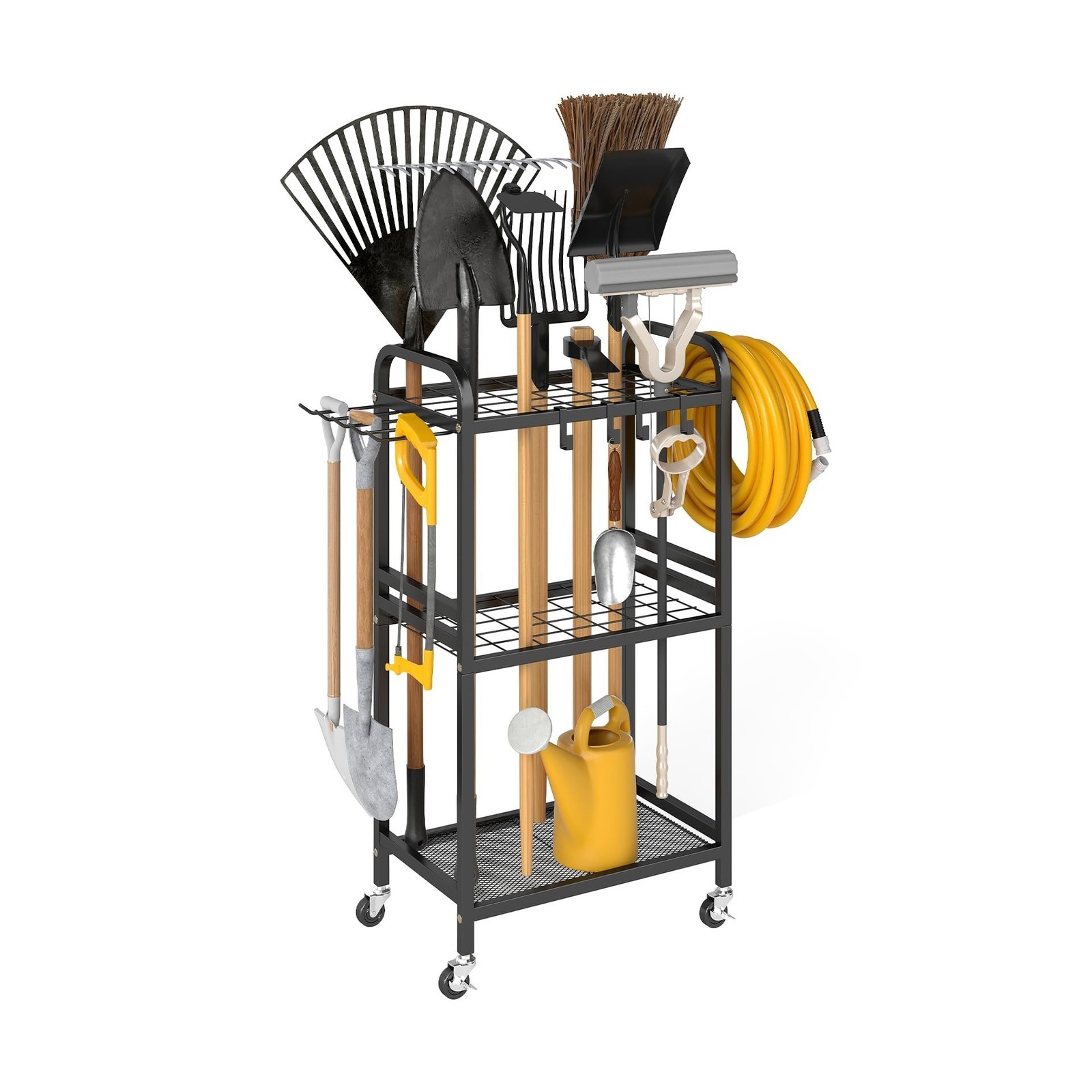 Hadulcet Garden Tool Organizer, Metal Garage Organization and S… FAST USA SHIP
