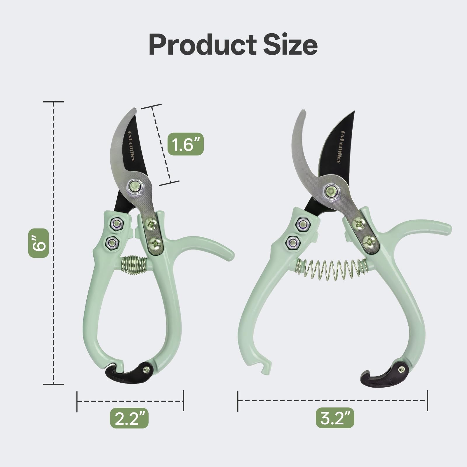 Pruning Shears for Gardening,Lightweight Plant Shears,Q-Shaped Garden Scissor…