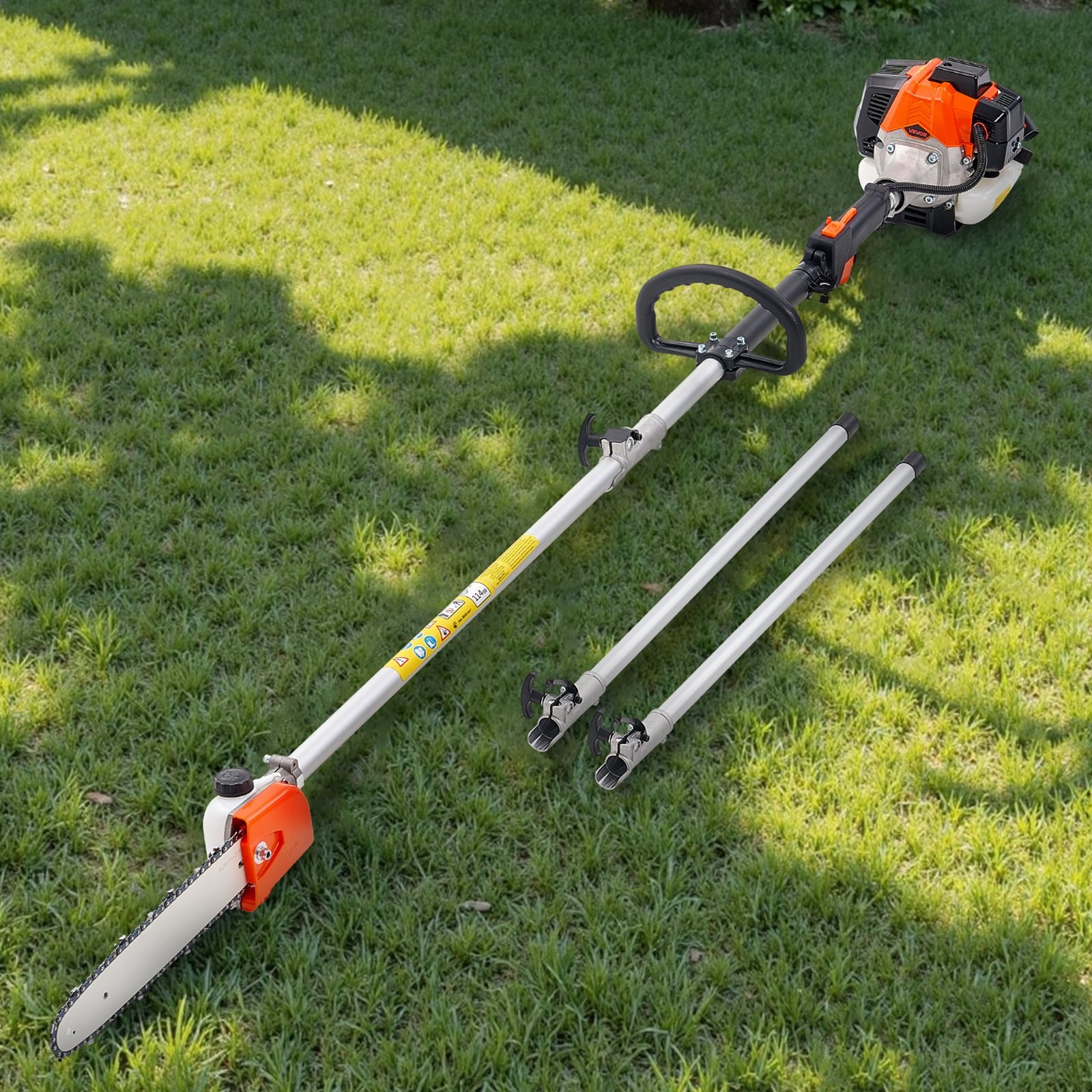 Gas Pole Saw,25CC 2 Stroke Gas Powered Pole Saws with 12 in Cutting Bar,Cordless