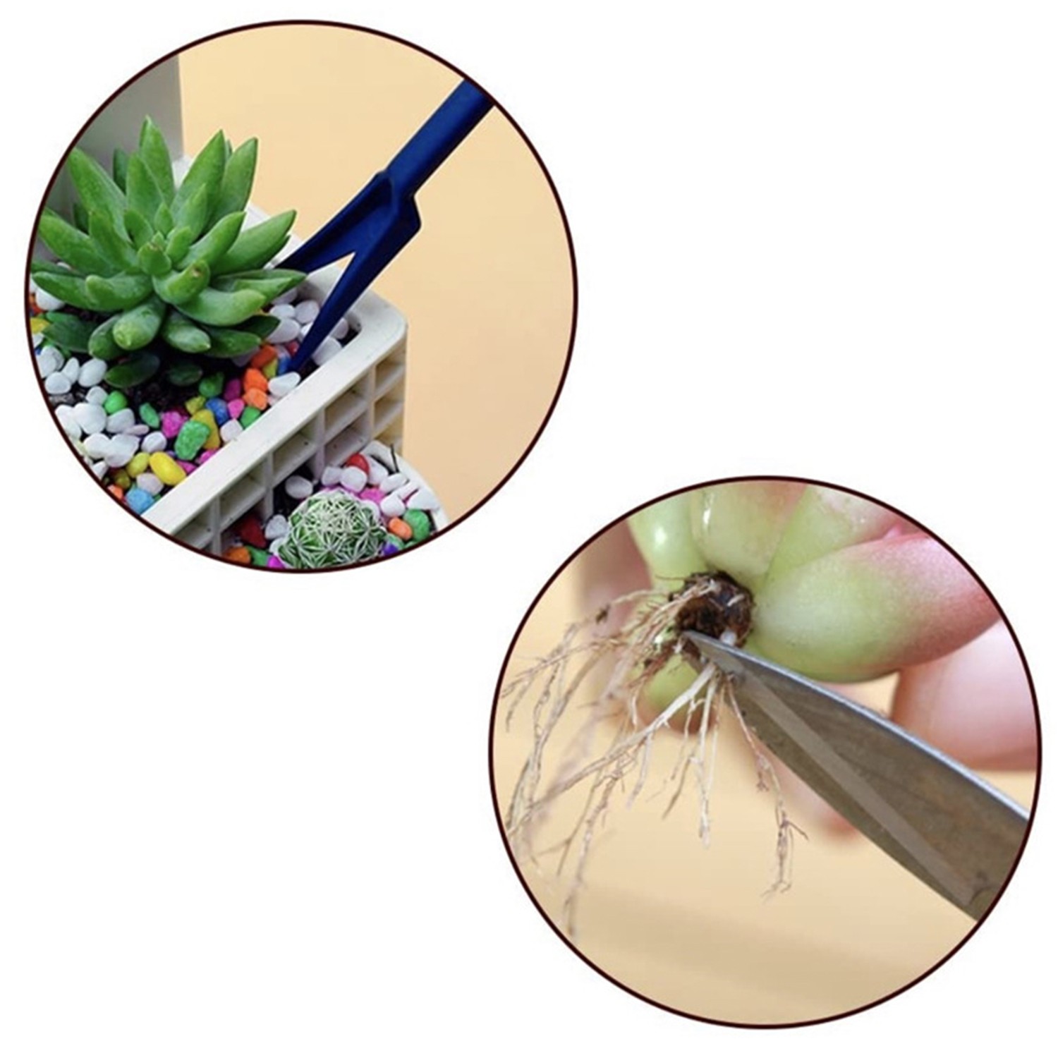 14PCS Mini Garden Tools Set For Bonsai Succulent Transplanting V1
