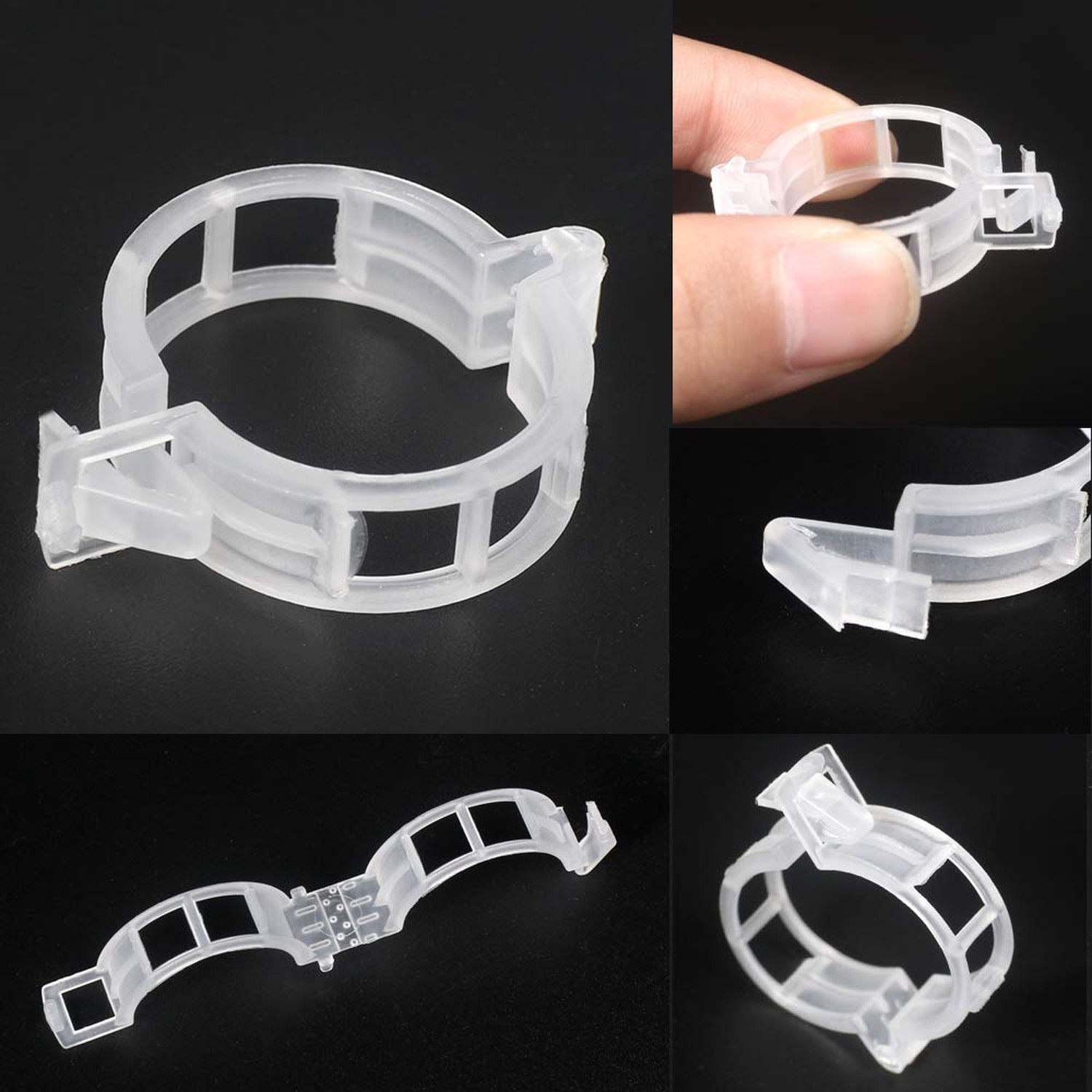 KAMILLEE Plant Support Clips, 100pcs Plastic Garden Plant Support Clips Tomat…