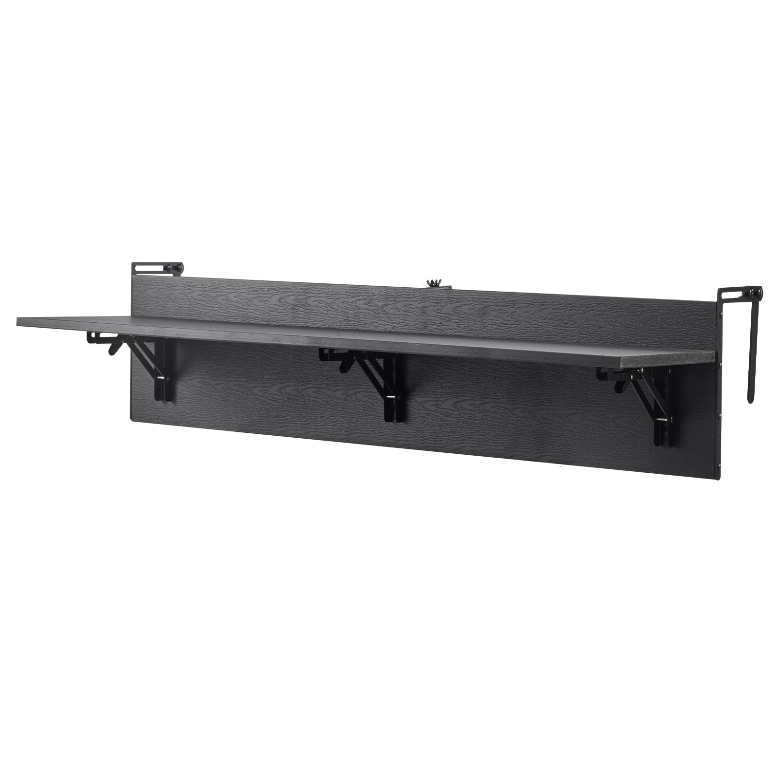 Balcony Hanging Table,12 x 48 in Folding Balcony Railing Table,Outdoor Balcony B
