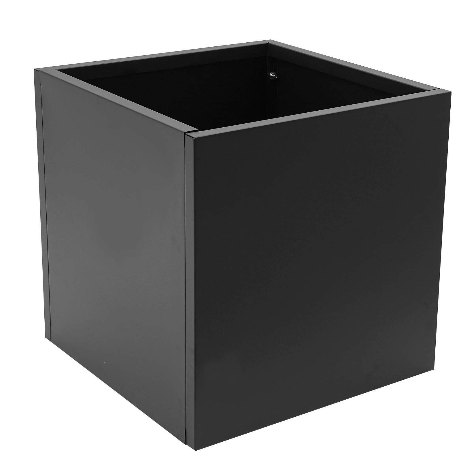 Stylish Steel Planter Box 24×24×24 Inch – Durable Black Garden Bed