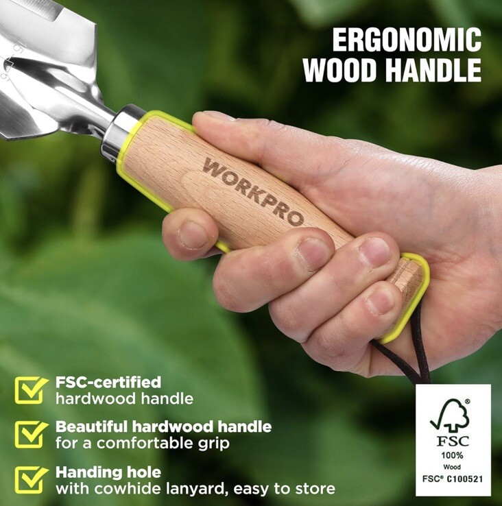 WORKPRO 12.5” Hori Hori Garden Knife Weeding Digging Tool Blade 4 In 1