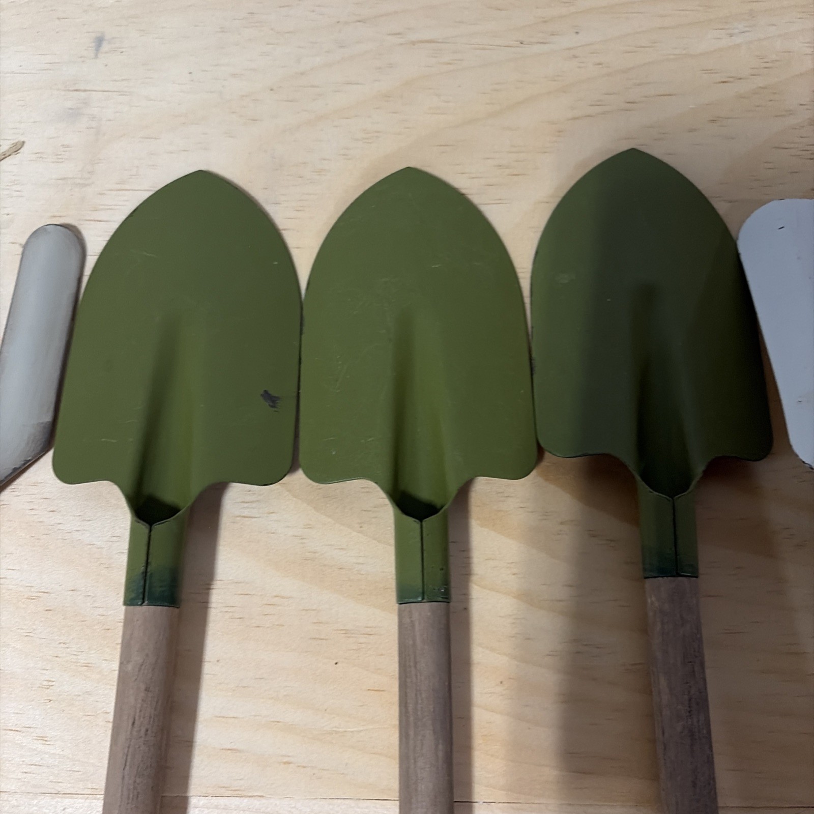 Gardening Hand Digging 6 Metal Tools Fork Shovel Herb Markers Gift For Him Her
