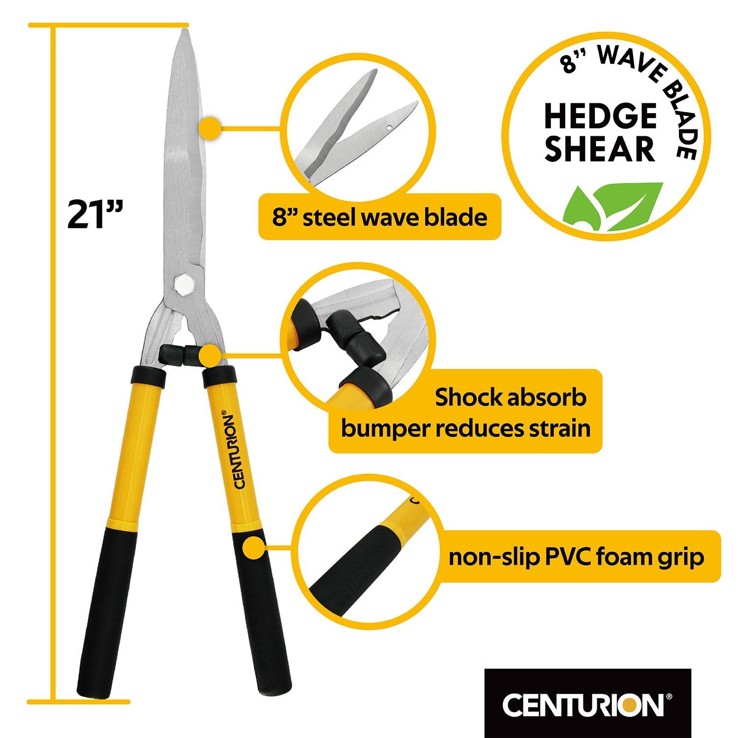 Centurion 1222 3-Piece Lopper, Hedge Shear & Pruner Combo Set, Heavy Duty Tre…
